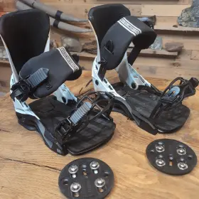 72419 Salomon District Snowboard Bindings White And Black - Medium