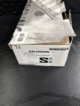 Salomon L3987790010 Z10 B80 Ski Bindings Black/white #mm4