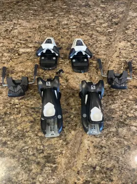L4081880012 Salomon L C5 Gw J85 Black / White Jr Gripwalk Ski Bindings