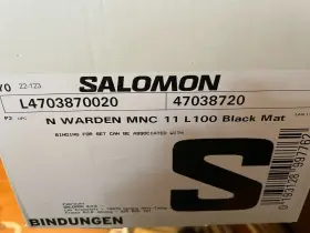 L4113030023 Salomon Warden 11 Mn Unisex - 2023 Black Mat L100