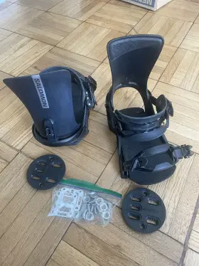 L41777 Salomon Rhythm Adult Medium Snowboard Bindings Black #2o1 /#2