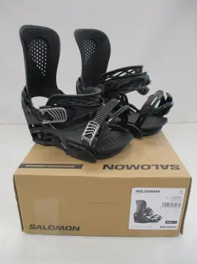 L47341300 Salomon Unisex Hologram Snowboard Bindings Size Large Black