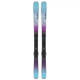 L47356600151 Salomon Stance 80 Womens All-mountain Skis Black/dewberry/bleached Aqua 151cm
