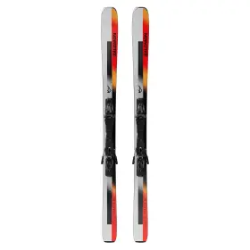 L47656900169 Salomon E Stance 84 All-mountain Skis Silver Met./neon Peach/fiery Coral 169cm