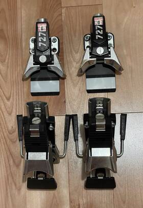 Salomon S727 Ski Bindings - Pair Vintage Purchased In 1979 Never Used
