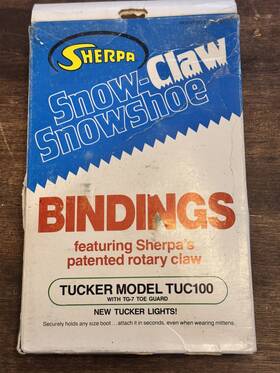 Sherpa Tuc100 Snow -claw Snowshoe Bindings Tucker Model Tuc-100 New