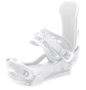 Skypath 791126018450 Rear Entry Snowboard Bindings White - Large Easy Step-in New