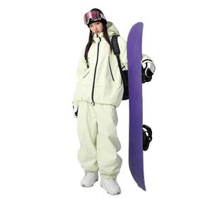 Snowelve Ase-kj-t01 Mens Ski Jacket And Pant Set Womens Snow Baggy Suit
