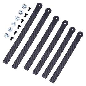 Superfindings Find-fh0011-14f-us22 6 Sets 3 Sizes Snowboard Binding Straps 206/227/264mm Pvc Elastic Strap-in Sn