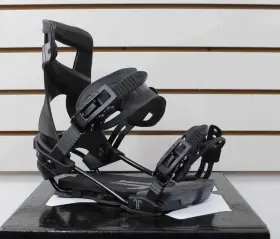 202-51808-a-m Technine Niner Snowboard Bindings Medium Us 6-8 Black / Grey Single Scrub New
