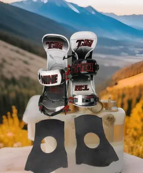 N9ne Technine New Simon Chamberlain Pro Snowboard Binding M Rare And Very Hard To Find