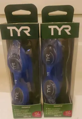 Tyr 036702026680 2 Pack Kids Swimple Swim Goggle - Clear/blue Ln