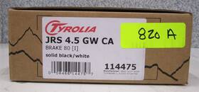 Tyrolia 008466144757 Ski Bindings 114475 Jrs 4.5 Gw Ca Brake 80 Solid Black White New