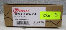 114470 Tyrolia Ski Bindings Jrs 7.5 Gw Ca Brake 78 H Black White And Plates