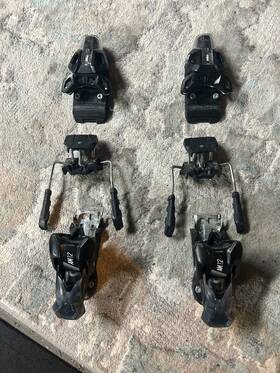 Tyrolia Am12 Ski Bindings Black 3.5-12 Din 100mm Brake Width Used Working C