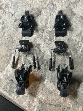 Am12 Tyrolia Ski Bindings Black 3.5-12 Din 100mm Brake Width Used Working C