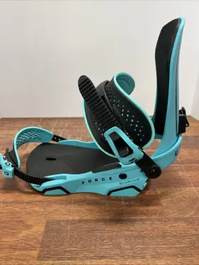 Union 057717455465 Force Mens Snowboard Bindings Cyan Medium New