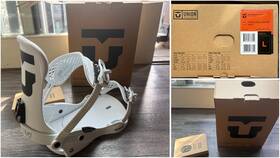 Union 11010300-wht-006 Force Classic Team Hb Snowboard Bindings White Mens L Aluminium Buckle