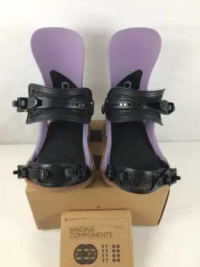 11020300-gvo-m Union Excellent Strata Mens Snowboard Bindings Grey Violet Medium My26