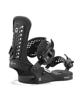 2410415 Union Trilogy Classic Snowboard Bindings Womens Large Us 9-11 Black New 2025