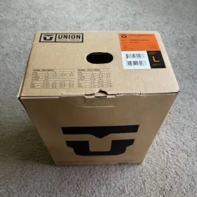 2824 Union 2823/2824 Force Classic Snowboard Bindings Black Men S Size L 4x4 Mount / Channel