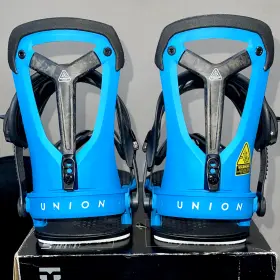 3201304 Union Falcor Snowboard Bindings Ultra Blue Medium 2021 Excellent Condition