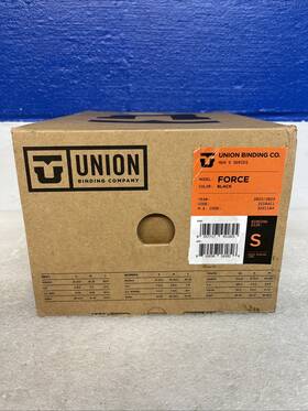 Union 3221104 Binding Co. 2023 Mens Series Force Model Snowboard Bindings Black Small