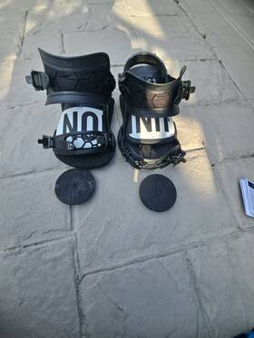 Union 3221204-blk-l Contact Pro Snowboard Bindings Medium