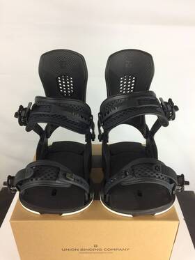 Union 3231104-blk-s Open Box Force Mens Snowboard Bindings Black Small My24