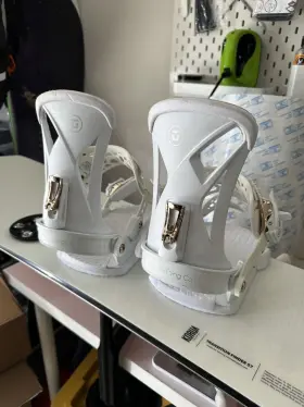 3231107whts Union Excellent Juliet Womens Snowboard Bindings White Medium