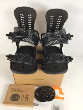3231701-blk-m Union Excellent Force Classic Mens Snowboard Bindings Black Medium My25