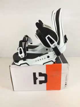 3241104-wht-l Union Open Box Force Mens Snowboard Bindings White Large My25
