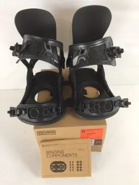 3241116-blk-m Union Open Box Strata Mens Snowboard Bindings Black Medium My25