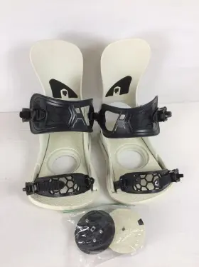 3241116-bon-l Union Excellent Strata Mens Snowboard Bindings Bone White Large My25