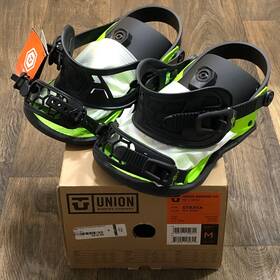 Union 810058162625 2022 2023 Binding Company Strata Acid Green Medium Snowboard Bindings Nib