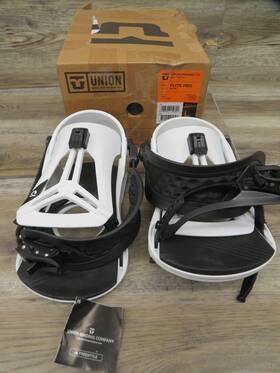 Union 810058162779 Flite Pro - 2023 Mens Snowboard Bindings White Sz. Large
