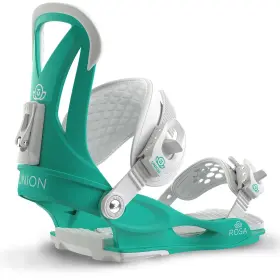 Union 810107800591 Rosa Snowboard Bindings 2024 - Womens Small/medium White And Turquoise