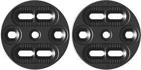 Union 842852186033 Snowboard Bindings Replacement Mini Disc Set Black New 4 Hole And Channel