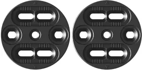 Union 842852186033 Snowboard Bindings Replacement Mini Disc Set Black New 4 Hole And Channel
