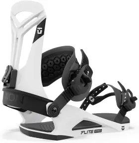 Union Binding Co. 810107800492 Flite Pro Snowboard Bindings - White Size L 10.5 Nib