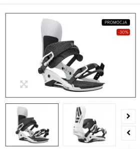2312823 Union Binding Company Atlas Pro White Snowboard Bindings Medium Forged Carbon