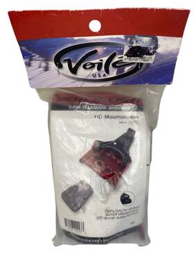 Voile 202-hd New Hd Mountaineer 3-pin Telemark Ski Bindings Red 13-19mm Nos