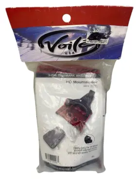 202-hd Voile New Hd Mountaineer 3-pin Telemark Ski Bindings Red 13-19mm Nos