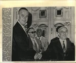 1962 Press Photo Vice President Johnson Amintore Fanfani Shake Hands Rome Unspecified. Price: $24.99.