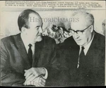 1967 Press Photo Vice President Hubert Humphrey Meets Giuseppe Saragat In Rome Unspecified. Price: $24.99.