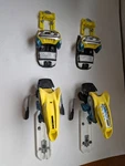 Marker Jester Pro 18 Ski Bindings 110MM Brakes Aqua Yellow Used. Price: $89.95.