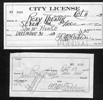 Dillon Montana Roxy Theatre City License 1943 + 1945 Receipt Unspecified. Price: $24.99.