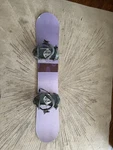 Vintage 1990'S Nitro Snowboard 147 Cm With Ride Lx Series Size Bindings Used. Price: $100.00.