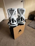 Burton Step Snowboard Bindings Re:flex Mount Blue Ballard/black Size Used. Price: $280.00.