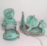 Burton Escapade Est. Women's Bindings Lg. Turquoise & Gold. Used. Price: $64.99.
